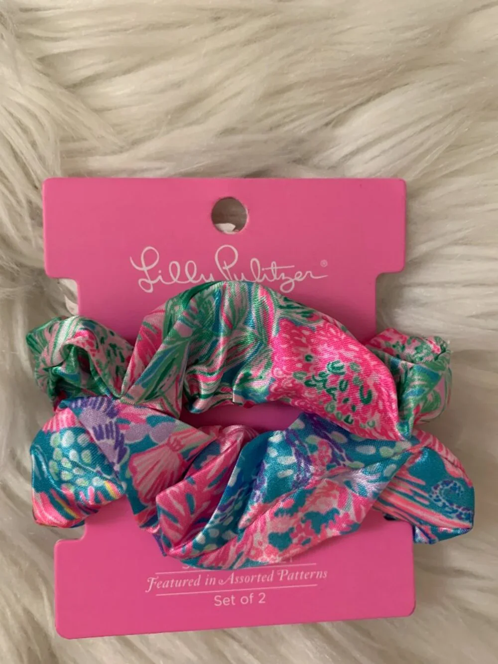 LILLY PULITZER Assorted Hair Scrunchies Set (6 PIECES)